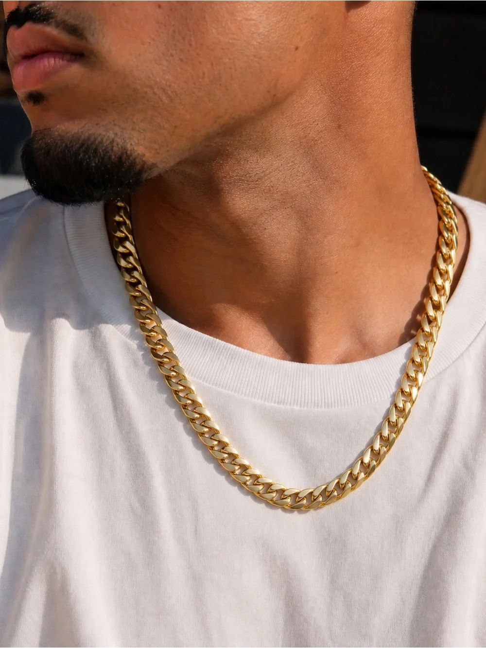 Gold Cuban Link Chain Necklace